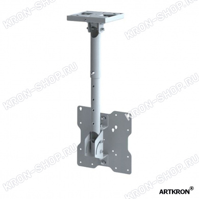 Кронштейн ARTKRON DNT-20 (300-500 мм, белый, с фланцем)