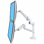 Кронштейн Ergotron 45-492-216, LX Dual Stacking Arm, белый