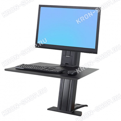 Рабочее место Ergotron 33-415-085, WorkFit-SR, Monitor Sit-Stand Desktop Workstation