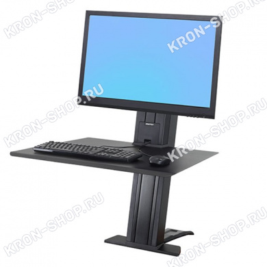 Рабочее место Ergotron 33-415-085, WorkFit-SR, Monitor Sit-Stand Desktop Workstation