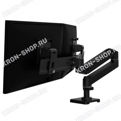 Кронштейн Ergotron 45-684-292, LX Desk Dual Direct Arm, чёрный