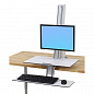 Рабочее место Ergotron 33-351-211, WorkFit-S, Single LD With Worksurface+