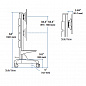 Стойка Ergotron 24-190-085, Neo-Flex Mobile MediaCenter, LD