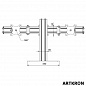 Кронштейн для 2-х мониторов ARTKRON 210M