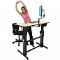 Стол Ergotron 24-271-928, WorkFit-D, Sit-Stand Desk (берёза)