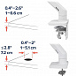 Кронштейн Ergotron 45-647-216, HX Desk Mount Monitor Arm, белый