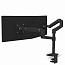 Кронштейн Ergotron 45-492-224, LX Dual Stacking Arm, чёрный