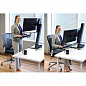 Рабочее место Ergotron 33-349-200, WorkFit-S, Dual Monitor Worksurface+