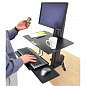 Рабочее место Ergotron 33-342-200, WorkFit-S, Single HD Sit-Stand Workstation