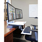 Рабочее место Ergotron 33-349-211, WorkFit-S, Dual Monitor Worksurface+