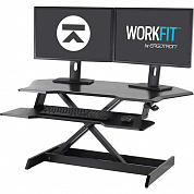 Платформа Ergotron 33-468-921 WorkFit Corner Standing Desk Converter, чёрная