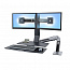 Рабочее место Ergotron 24-316-026, WorkFit-A Dual Monitor with Worksurface