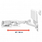 Кронштейн Ergotron 45-685-290, LX Pro Wall Keyboard Arm, белый