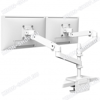 Кронштейн Ergotron 45-690-290, LX Pro Dual Stacking Arm, белый