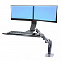 Рабочее место Ergotron 24-312-026, WorkFit-A Dual Monitor