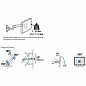 Рабочее место Ergotron 45-359-026, LX Sit-Stand Wall System