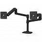 Кронштейн Ergotron 45-492-224, LX Dual Stacking Arm, чёрный