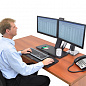 Рабочее место Ergotron 24-316-026, WorkFit-A Dual Monitor with Worksurface