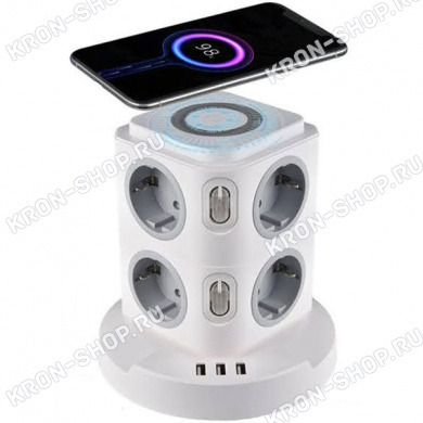 Удлинитель Logan Ws8-2 (8 розеток, 2 м, белый)