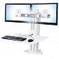 Рабочее место Ergotron 33-407-062, WorkFit-SR, Dual Monitor Sit-Stand Desktop Workstation
