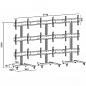 Стойка для видеостены 2MVESA Panorama 900 (PNM-0900-B)