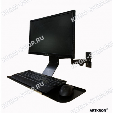 Кронштейн для монитора и клавиатуры ARTKRON SET-104B (чёрный)