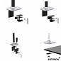 Кронштейн для монитора и клавиатуры ARTKRON ART-Set-K14S