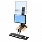 Рабочее место Ergotron 33-342-200, WorkFit-S, Single HD Sit-Stand Workstation