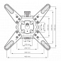 Кронштейн Kromax Atlantis-40 (тёмно-серый)