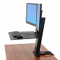 Рабочее место Ergotron 33-407-085, WorkFit-SR, Dual Monitor Sit-Stand Desktop Workstation