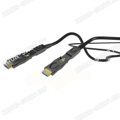 Кабель HDMI-HDMI Qtex HFOC-300D-50 (50 м)