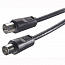 Кабель антенный Vivanco 43022 (1,5 м, чёрный)