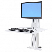 Рабочее место Ergotron 33-415-062, WorkFit-SR, Monitor Sit-Stand Desktop Workstation