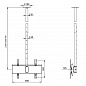 Кронштейн ARTKRON PL-50 Turn (1200-1800, чёрный)