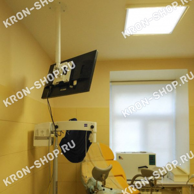 Кронштейн ARTKRON DNT-20 (600-1000 мм, чёрный, с фланцем)