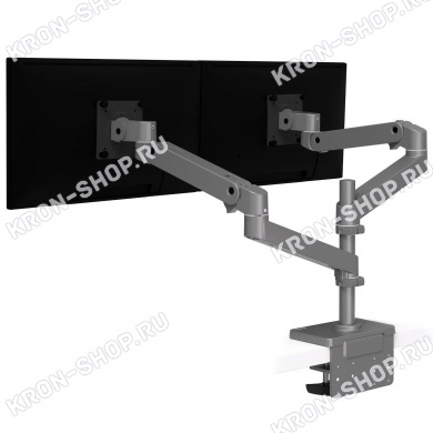 Кронштейн Ergotron 45-690-293, LX Pro Dual Stacking Arm, тёмно-серый