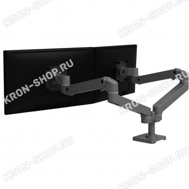 Кронштейн Ergotron 45-686-293, LX Pro Dual Side-by-Side Arm, тёмно-серый