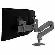 Кронштейн Ergotron 45-684-293, LX Desk Dual Direct Arm, тёмно-серый