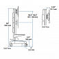 Стойка Ergotron 24-192-085, Neo-Flex Mobile MediaCenter, UHD