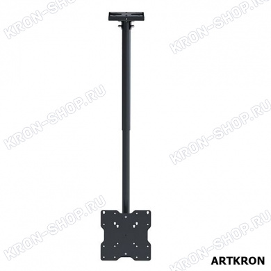 Кронштейн ARTKRON DNT-20 (300-500 мм, чёрный, с фланцем)