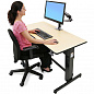 Стол Ergotron 24-271-928, WorkFit-D, Sit-Stand Desk (берёза)