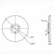 Фланец декоративный ARTKRON DF-200 (белый)