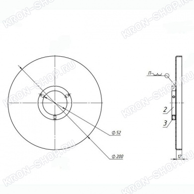 Фланец декоративный ARTKRON DF-200 (белый)