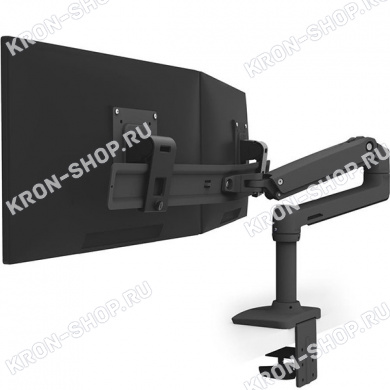 Кронштейн Ergotron 45-489-224, LX Desk Dual Direct Arm, чёрный