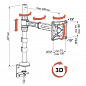 Кронштейн Unico Metall UCM-2636B