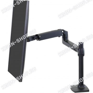 Кронштейн Ergotron 45-537-224, LX Desk Mount Monitor Arm, Tall Pole, чёрный