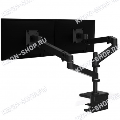 Кронштейн Ergotron 45-690-292, LX Pro Dual Stacking Arm, чёрный