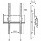 Кронштейн 2MVESA WideLook 140 (400x600), портретный, наклонный