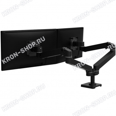 Кронштейн Ergotron 45-686-292, LX Pro Dual Side-by-Side Arm, чёрный