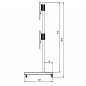 Стойка ARTKRON PMW-85-twin-V